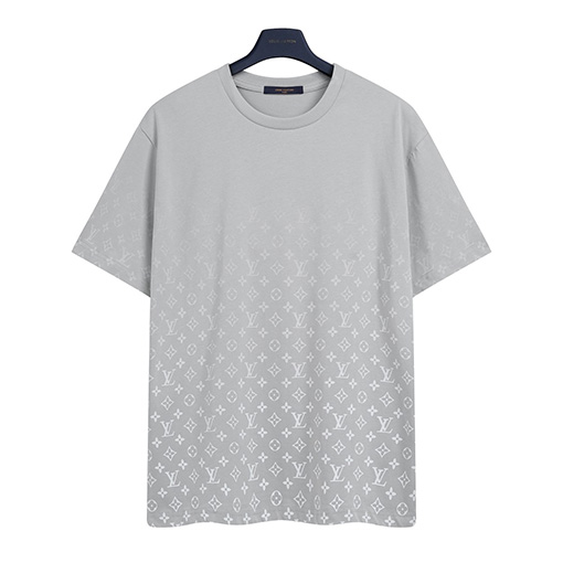 ルイヴィトンスーパーコピーフルプリントグラデーションロゴプリント半袖Tシャツ