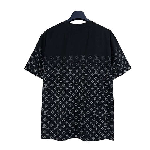 ルイヴィトンLVモノグラムフルプリントグラデーションロゴプリント半袖Tシャツ