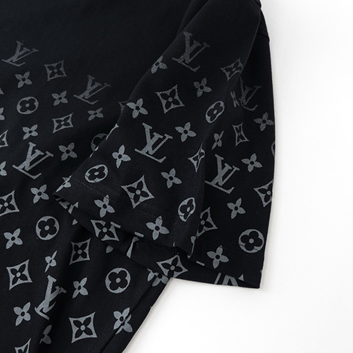 ルイヴィトンLVモノグラムフルプリントグラデーションロゴプリント半袖Tシャツ
