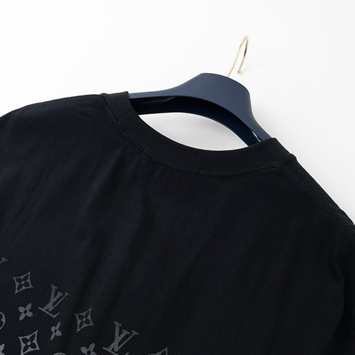 ルイヴィトンLVモノグラムフルプリントグラデーションロゴプリント半袖Tシャツ
