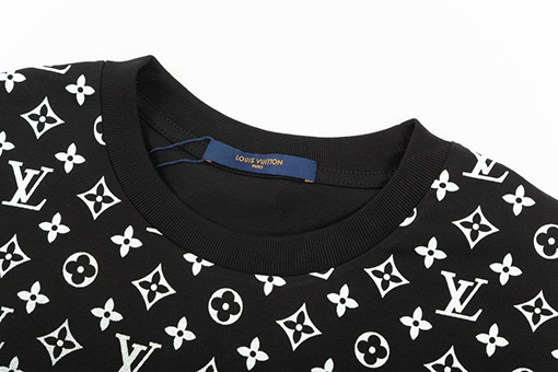 ルイヴィトンコピーグラデーションロゴプリント半袖Tシャツ