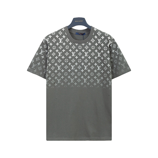 ルイヴィトンコピーグラデーションロゴプリント半袖Tシャツ