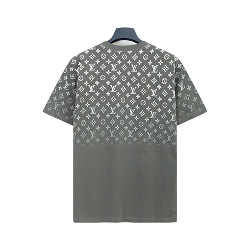 ルイヴィトンコピーグラデーションロゴプリント半袖Tシャツ