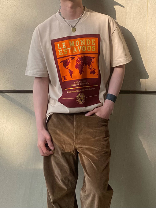 ルイヴィトンコピーコットンTシャツ