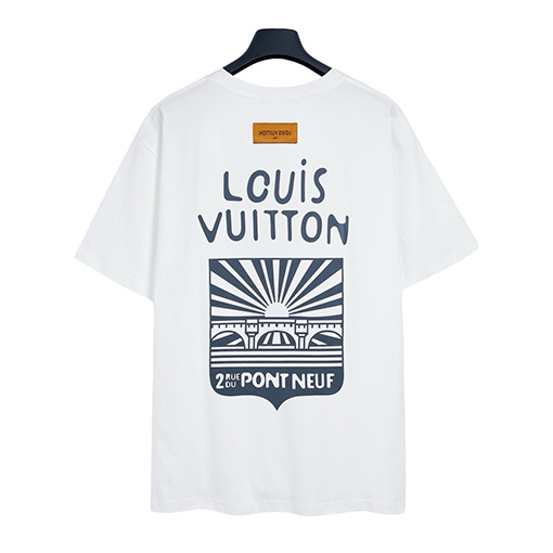 ルイヴィトンスーパーコピーフィドンプリント半袖Tシャツ