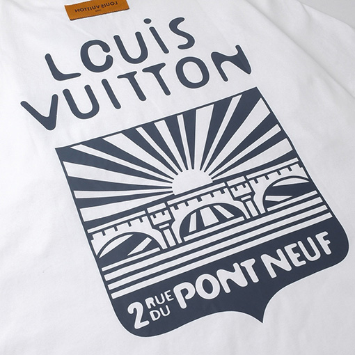 ルイヴィトンスーパーコピーフィドンプリント半袖Tシャツ