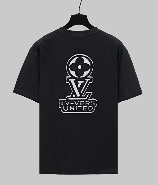 ルイヴィトンVers United ロゴ装飾Tシャツ