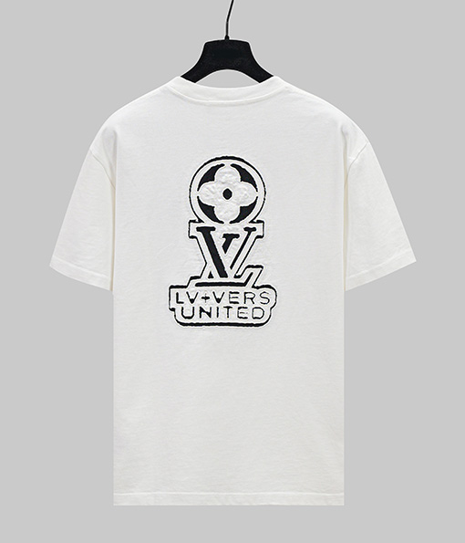 ルイヴィトンVers United ロゴ装飾Tシャツ