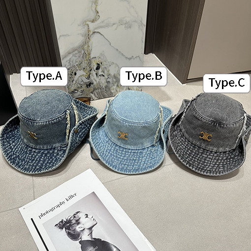 セリーヌデニム帽フィッシャーマンハット