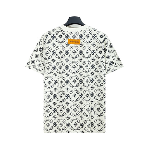 ルイヴィトンフルプリントロゴプリント半袖Tシャツ