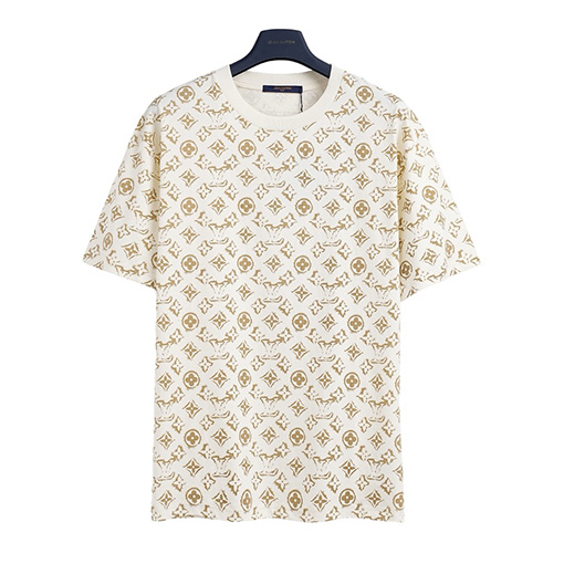 ルイヴィトンフルプリントロゴプリント半袖Tシャツ
