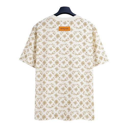 ルイヴィトンフルプリントロゴプリント半袖Tシャツ