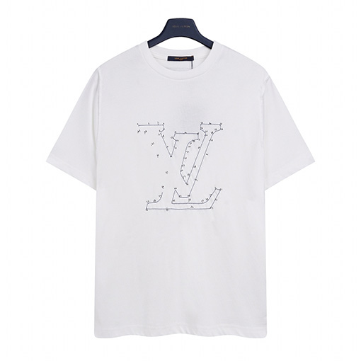 ルイヴィトンコピーデジタル刺繍半袖Tシャツ