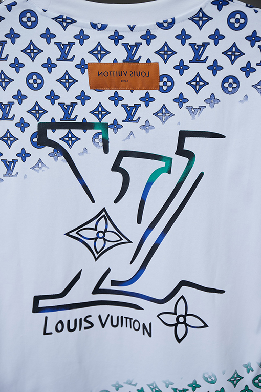 ルイヴィトンウエスタンデニムシリーズフルプリント半袖Tシャツ