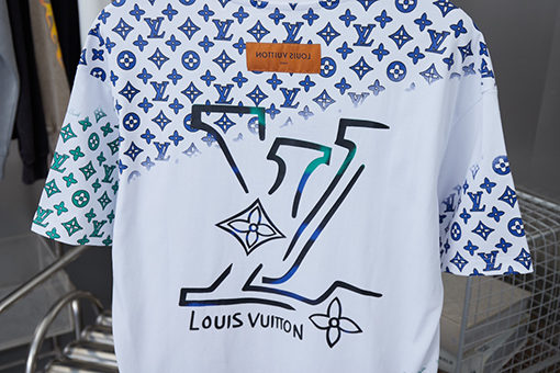 ルイヴィトンウエスタンデニムシリーズフルプリント半袖Tシャツ