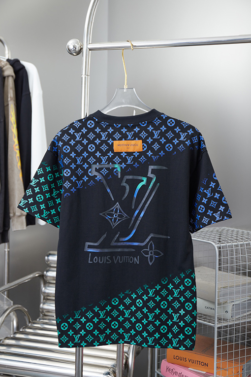 ルイヴィトンウエスタンデニムシリーズフルプリント半袖Tシャツ