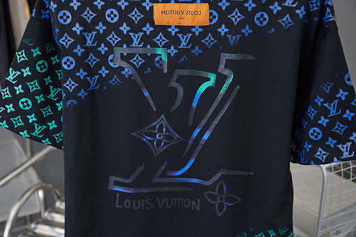 ルイヴィトンウエスタンデニムシリーズフルプリント半袖Tシャツ