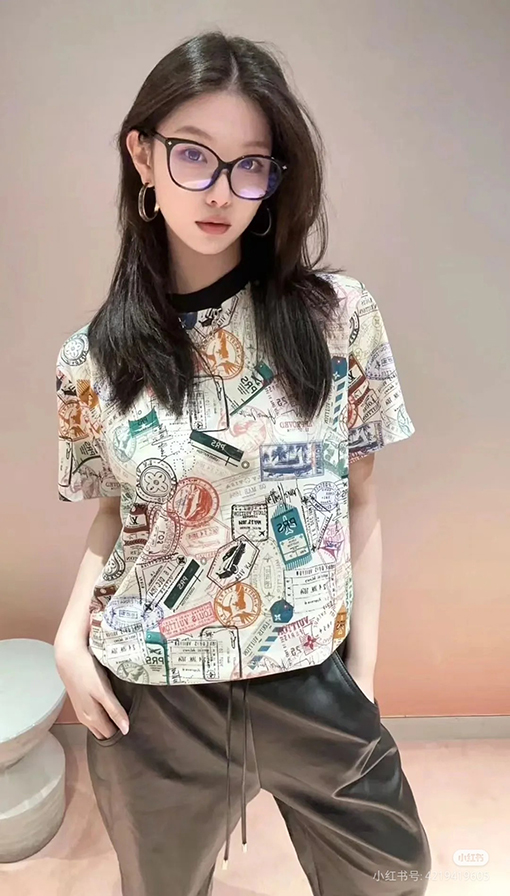 ルイヴィトンフルプリントflightmodeシリーズプリント半袖シャツ