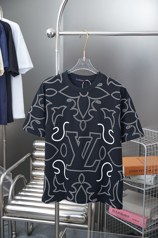 ルイヴィトンウエスタンデニムシリーズフルプリント半袖Tシャツ