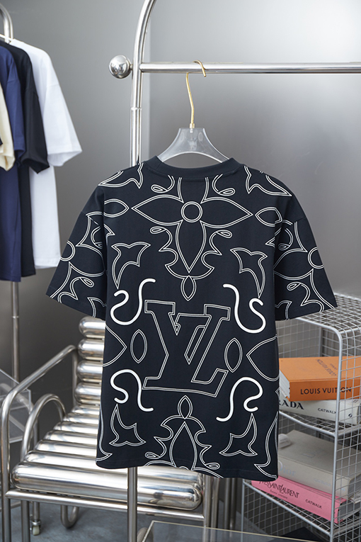 ルイヴィトンウエスタンデニムシリーズフルプリント半袖Tシャツ
