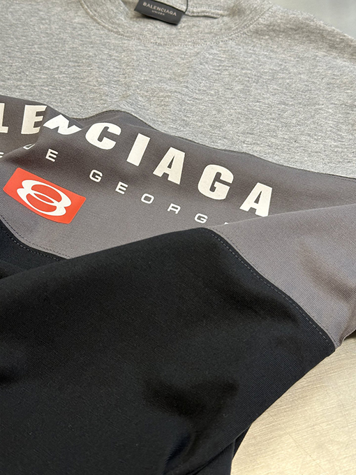 バレンシアガ ステッチ半袖シャツ