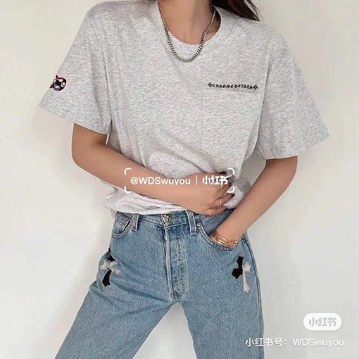 クロムハーツコピーパドルプリント半袖Tシャツ