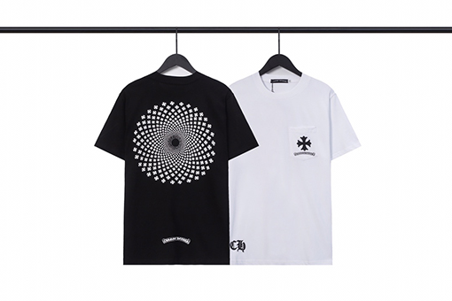 クロムハーツクロスプリントルーズカジュアル半袖Tシャツ