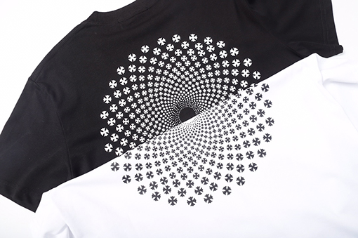 クロムハーツクロスプリントルーズカジュアル半袖Tシャツ