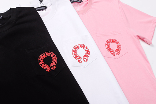クロムハーツ 新しいねじネックライン発泡半袖Tシャツ