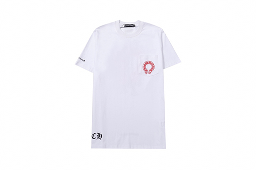 クロムハーツ 新しいねじネックライン発泡半袖Tシャツ