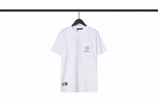 クロムハーツ 新しいクロハートプリント半袖Tシャツ