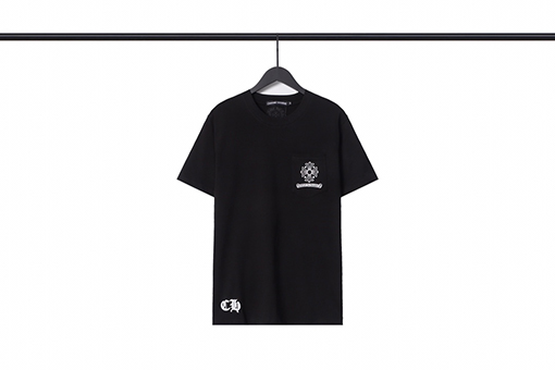クロムハーツ 新しいクロハートプリント半袖Tシャツ