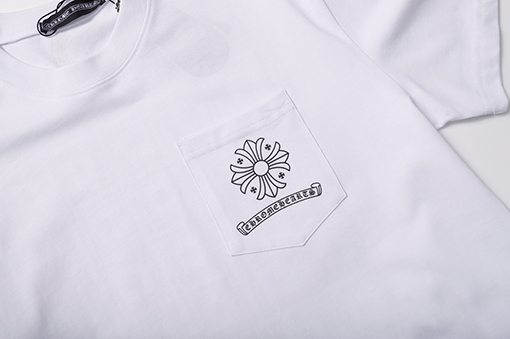 クロムハーツ 新しいクロハートプリント半袖Tシャツ