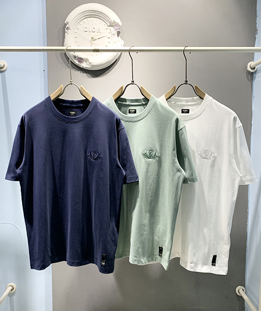 フェンディコピー新しいクラブロゴ刺繍Tシャツ