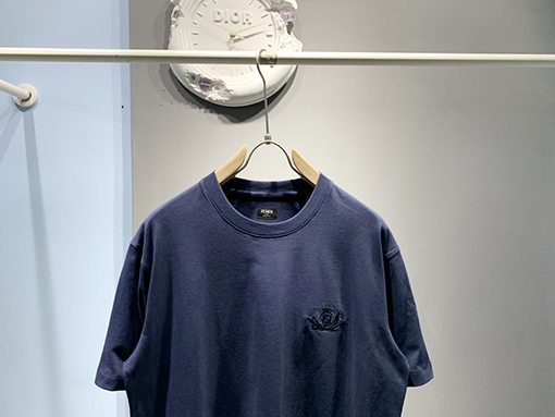 フェンディコピー新しいクラブロゴ刺繍Tシャツ