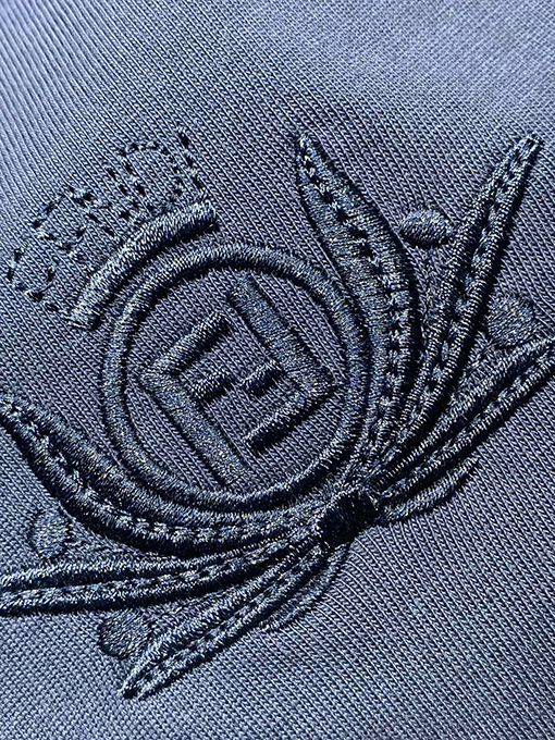 フェンディコピー新しいクラブロゴ刺繍Tシャツ