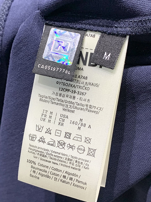 フェンディコピー新しいクラブロゴ刺繍Tシャツ