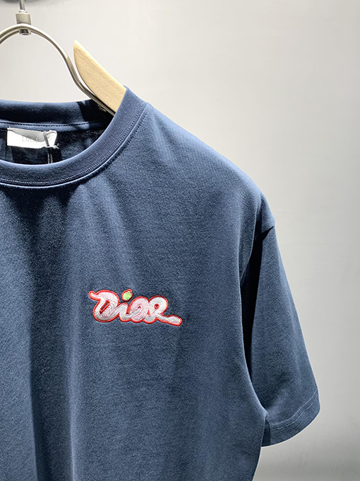 ディオール新しいKawsヘビ刺繍Tシャツ