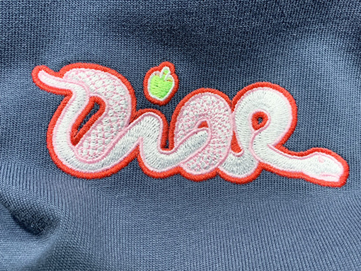 ディオール新しいKawsヘビ刺繍Tシャツ