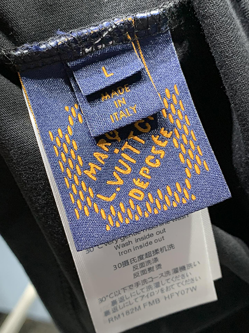 ルイヴィトン新しい厚いロゴプリントTシャツ