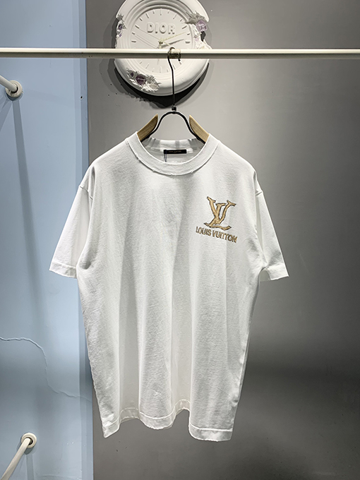ルイヴィトンスーパーコピー新しい落書きインクプリントTシャツ