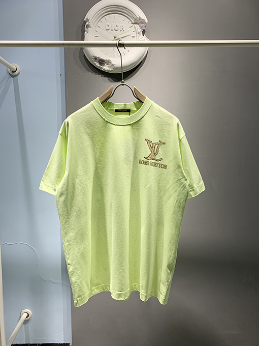 ルイヴィトンスーパーコピー新しい落書きインクプリントTシャツ