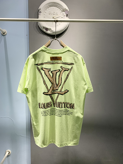 ルイヴィトンスーパーコピー新しい落書きインクプリントTシャツ