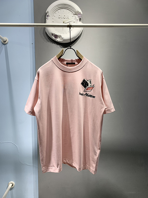 ルイヴィトンコピー新しいクラックパターンプリントTシャツ
