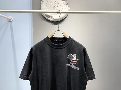 ルイヴィトンコピー新しいクラックパターンプリントTシャツ