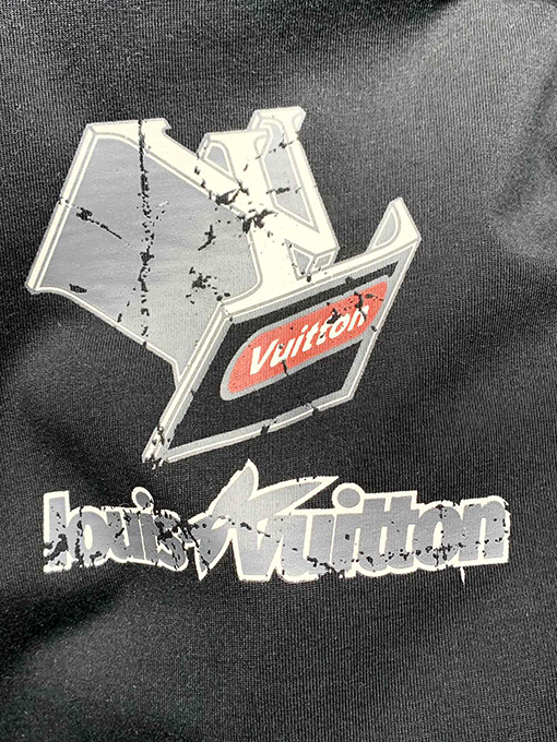 ルイヴィトンコピー新しいクラックパターンプリントTシャツ