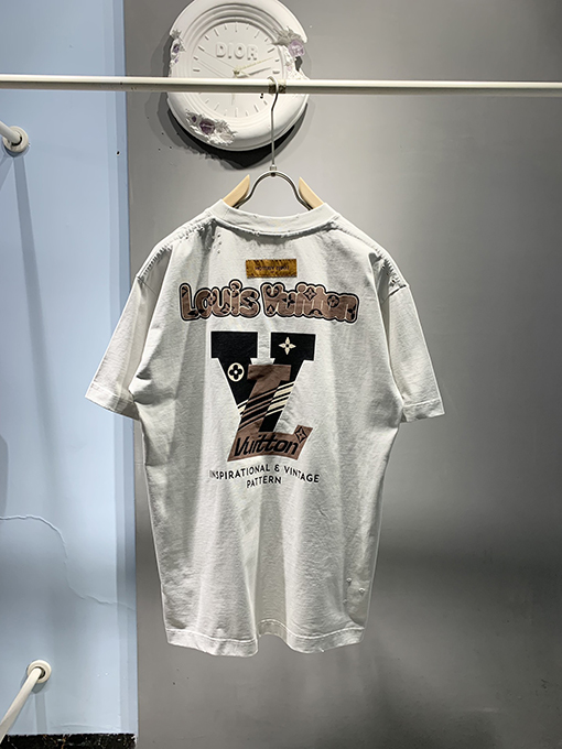 ルイヴィトン新しい発泡スチロールプリントTシャツ