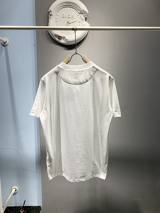 プラダ 新しい針織りステッチポケット半袖Tシャツ