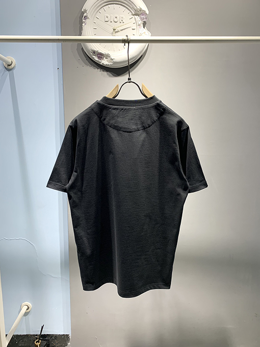 プラダ 新しい針織りステッチポケット半袖Tシャツ