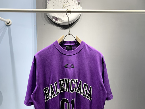 バレンシアガウォッシュドビンテージバスケットボールシリーズ半袖Tシャツ